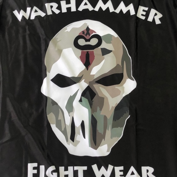 Warhammer camo skull left long sleeve rash guard - Picture 3 of 6